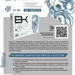 AICAR BK Pharma Oral AICAR 25mg x 60 Tabs Energía y Rendimiento Deportivo
