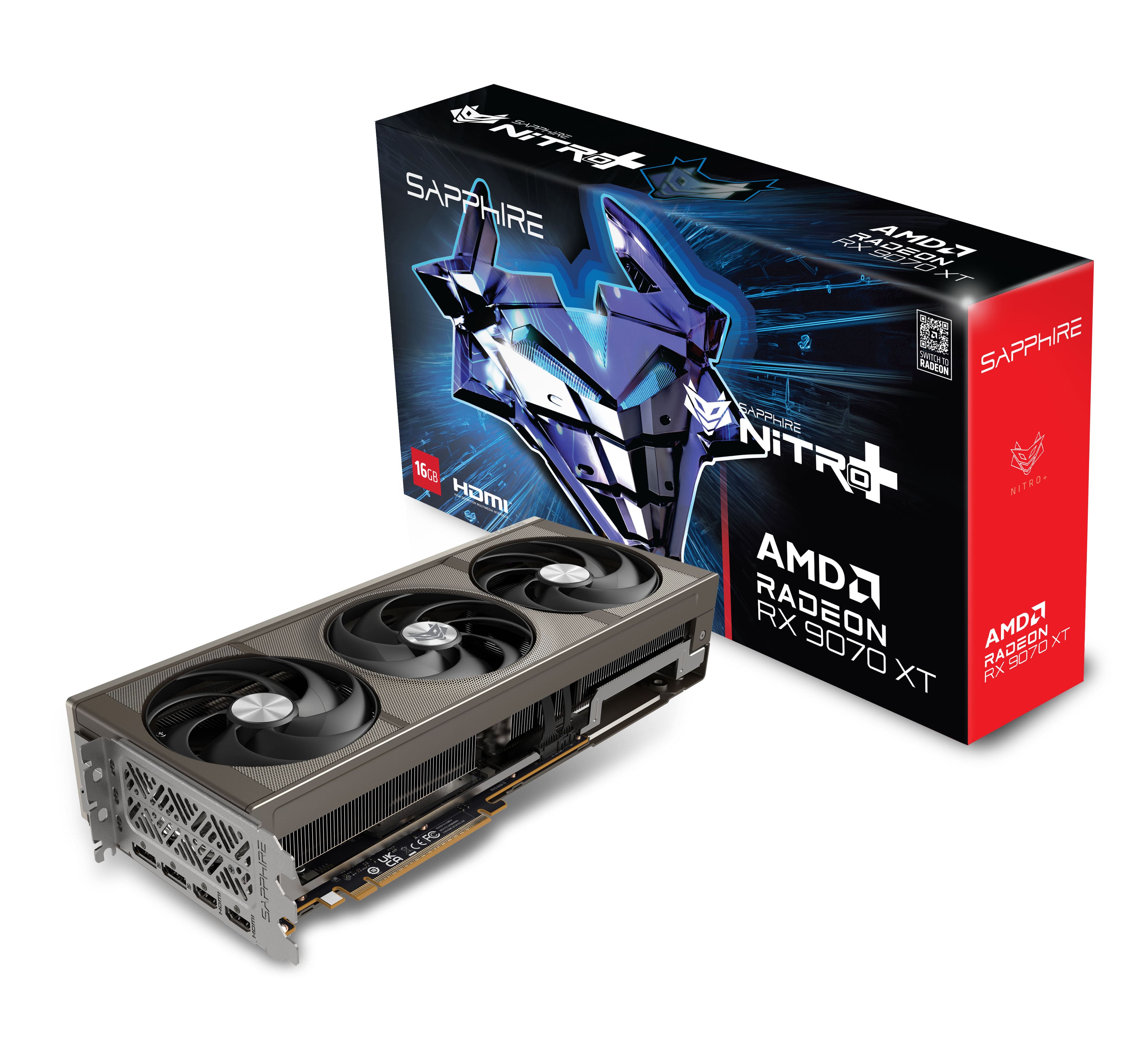 TVIDEO SAPPHIRE RX9070 XT NITRO RADEON 16GB 256BIT 11348-01-20G
