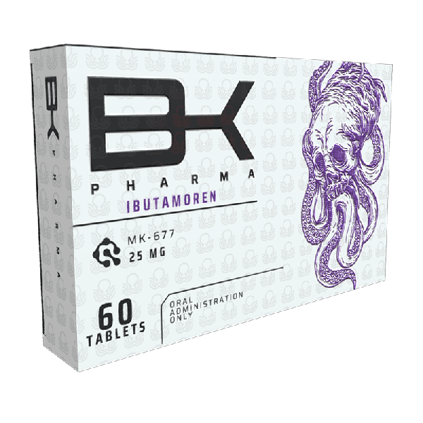 Ibutamoren BK Pharma Oral MK-677 25mg x 60 Tabs Hormona de Crecimiento y Sueño