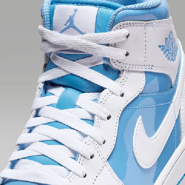 Tenis Air Jordan 1 Mid SE Blanco/azul Hombre Tallas #28 al #30