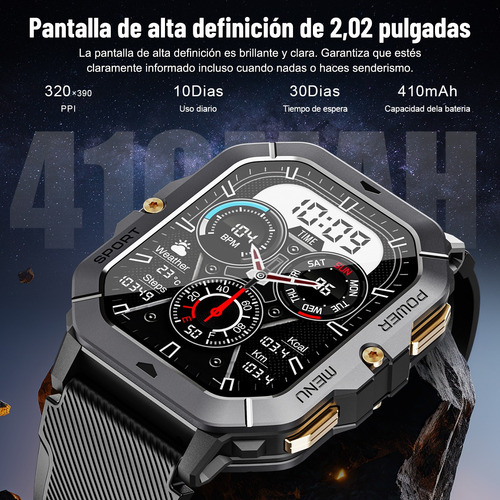 Smartwatch Hombre Reloj Inteligente C28 Resistente Al Agua