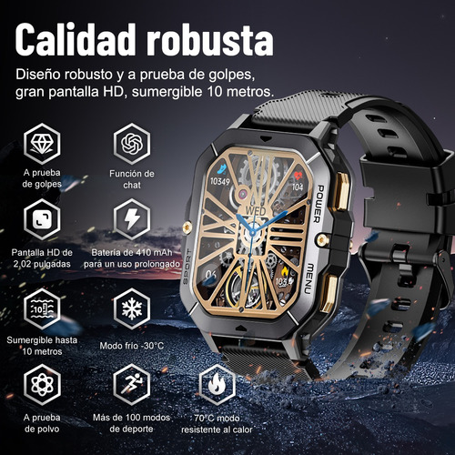 Smartwatch Hombre Reloj Inteligente C28 Resistente Al Agua
