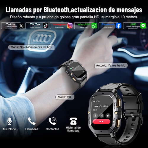 Smartwatch Hombre Reloj Inteligente C28 Resistente Al Agua
