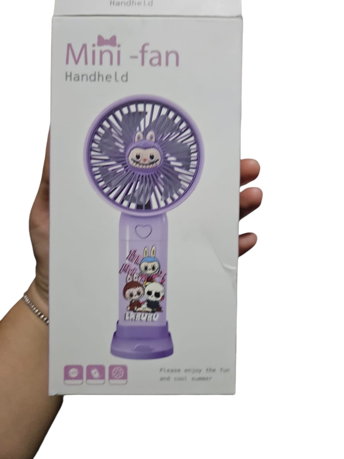 Mini Ventilador Personal, de capibara, 3 velocidades, con cable usb