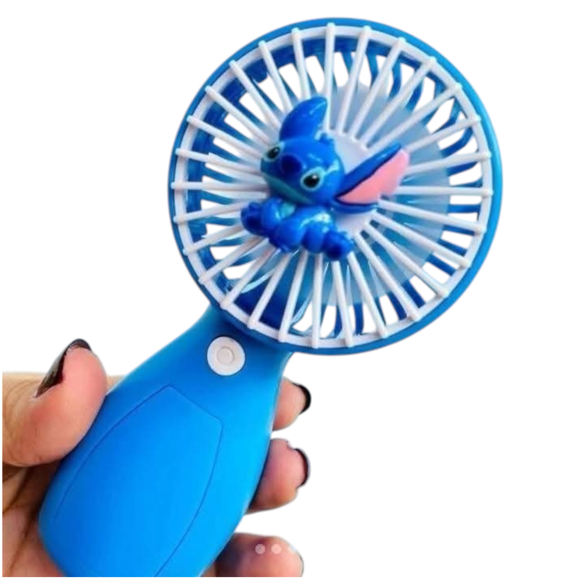 Mini ventilador Stitch, 2 velocidades, con cable usb, 