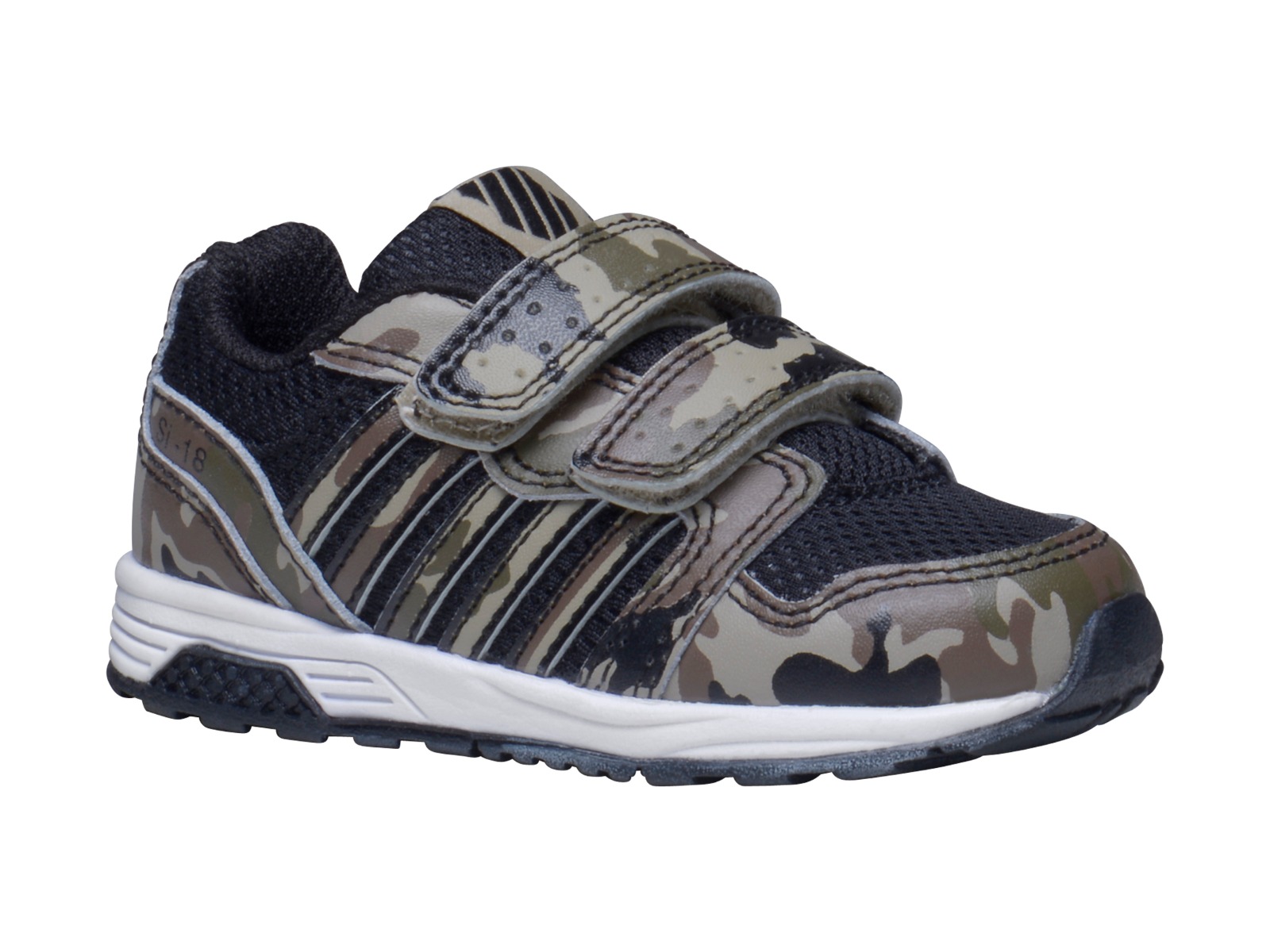 Tenis K-Swiss SI-18 TRAINER Color Negro/Camu Infantil