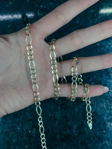 Cadena Cartier Oro 10k - 60cm, 5mm, 12g - ¡lujo Y Estilo!