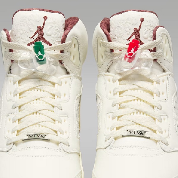 Tenis Air Jordan 5 Retro "El Grito" Beige Mujer Tallas #23.5 al #24.5