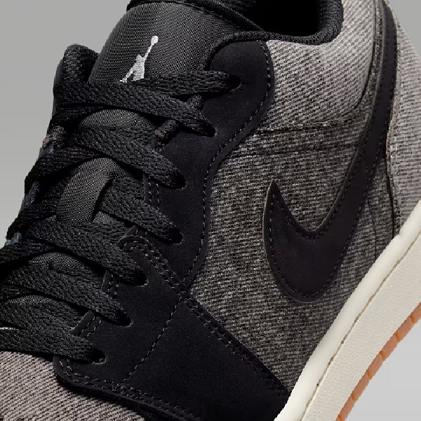 Tenis Air Jordan 1 Low SE Negro/gris Hombre Tallas #25 al #30