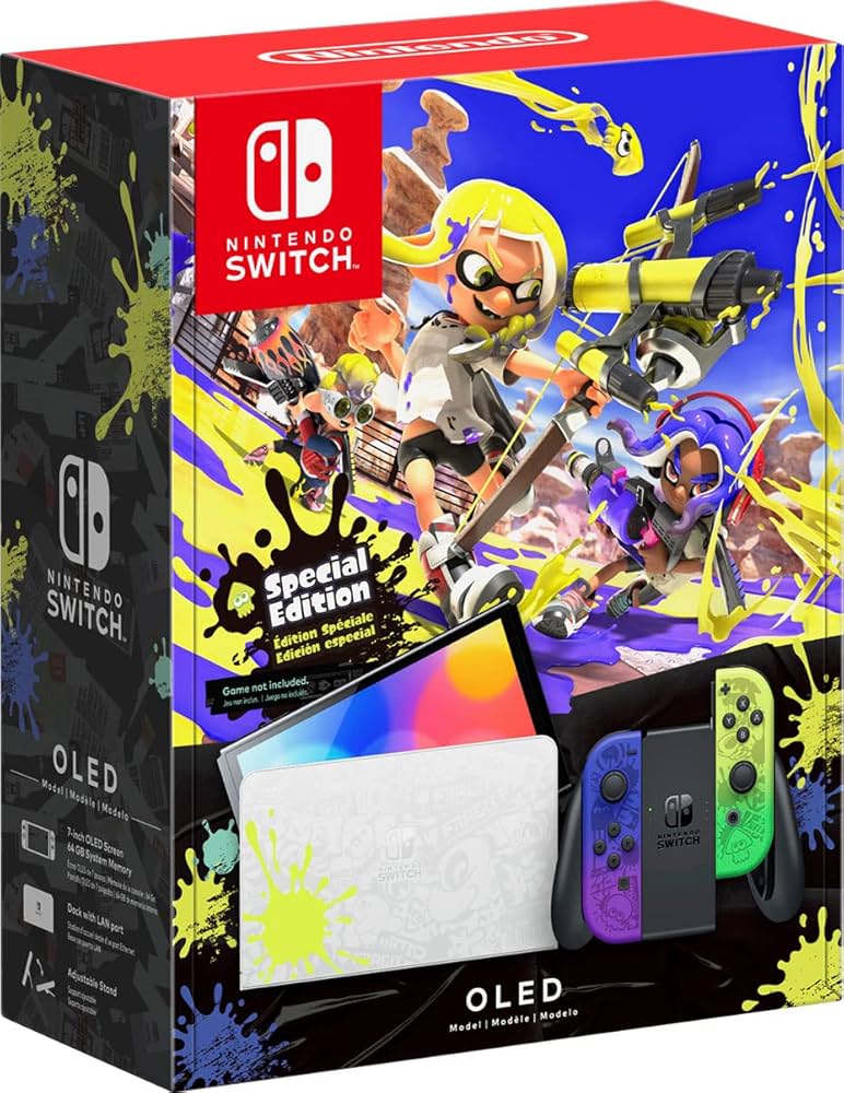  Nintendo Swtich 64 GB Edición Splatoon 3 + Control PowerA Alámbrico