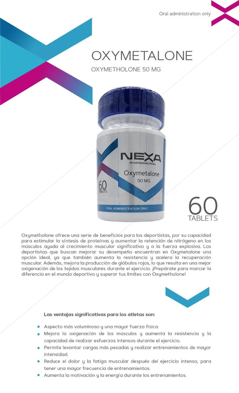 Oxymetalona Nexa Pharma Oral Oximetalona 50mg x 60 Tabs Volumen Explosivo