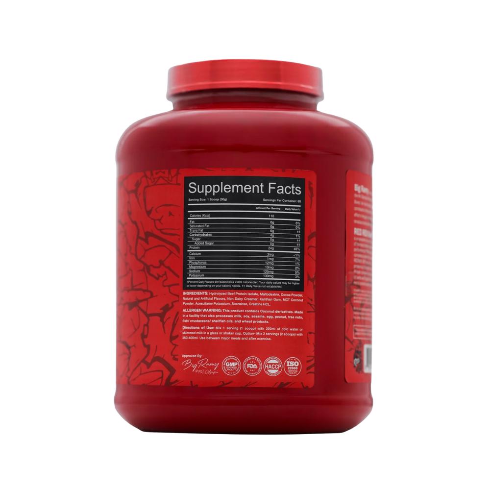BIG RAMY LABS RED REX BEEF PROTEIN ISOLATE 4 LBS. PROTEÍNA