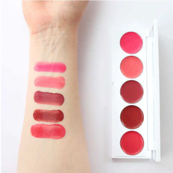 Rhubarb + Rose Creamy Lip Cheek Palette 