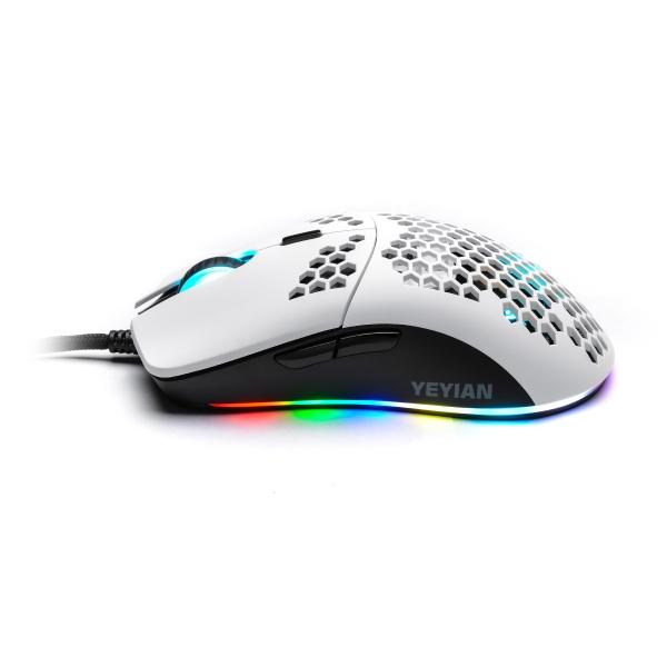 Mouse Gamer YEYIAN YMG-24311 LINKS 3000, RGB, 6 Botones, Blanco, USB