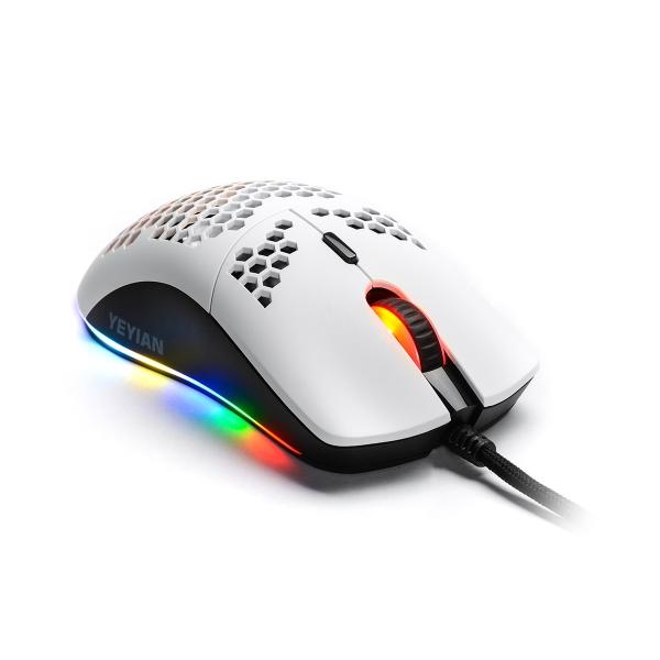 Mouse Gamer YEYIAN YMG-24311 LINKS 3000, RGB, 6 Botones, Blanco, USB