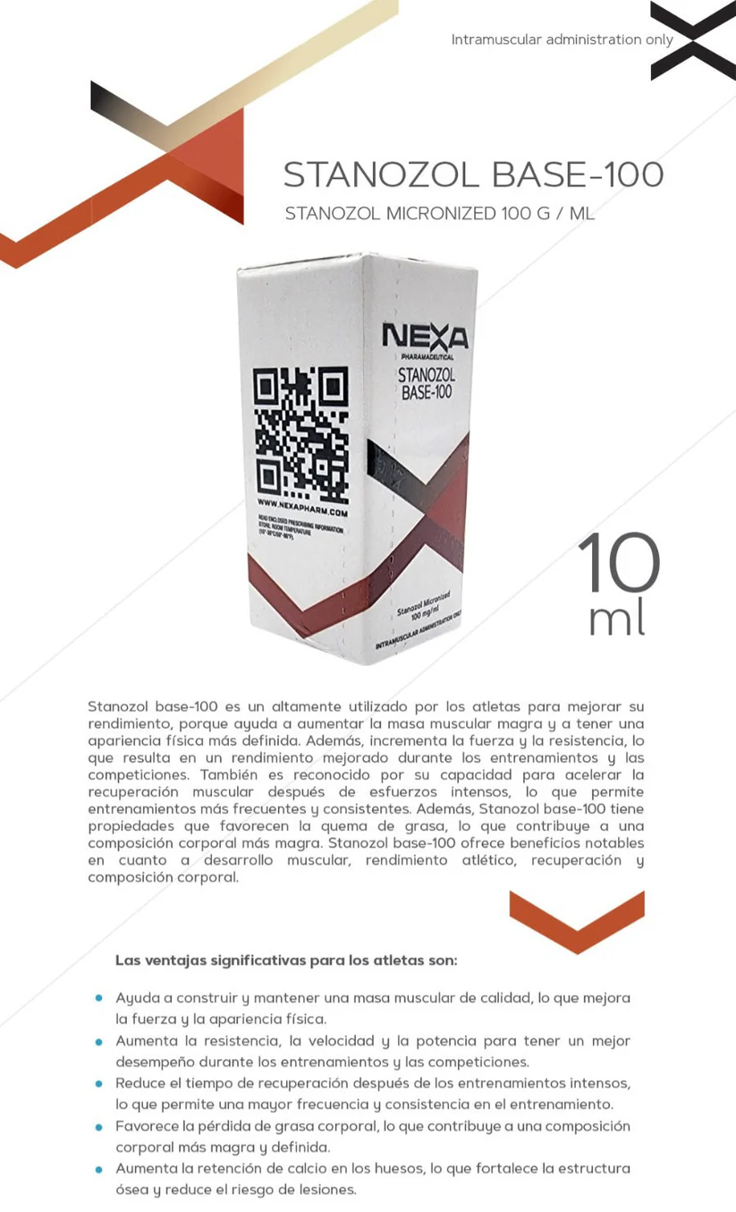 Stanozol Base 100 Nexa Pharma Inyectable Winstrol 100mg x 10ml Definición Pro