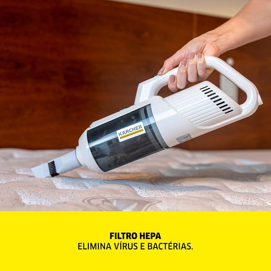 ASPIRADORA VERTICAL KARCHER VCL2 2 EN 1 FILTRACION HEPA 500 ML BLANCO