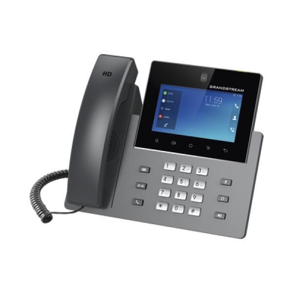 Grandstream Networks Videoteléfono IP pantalla táctil con android de 16 líneas, doble puerto Gigabit, PoE/PoE+
