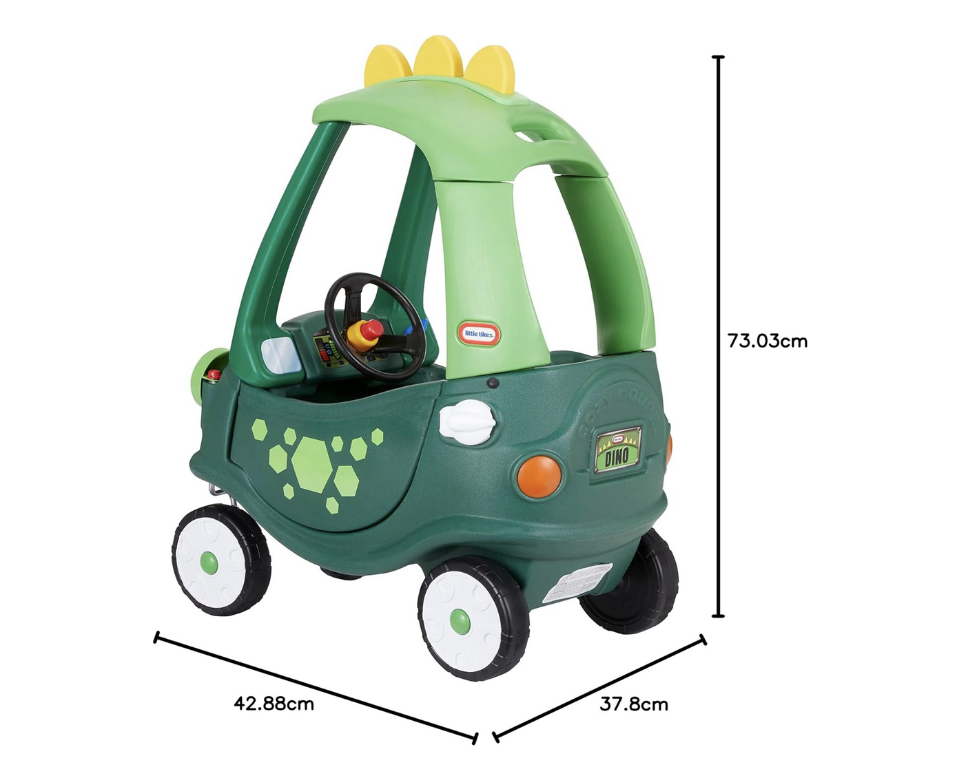 Auto de Empuje Infantil Cozy Coupe Dinosaurio