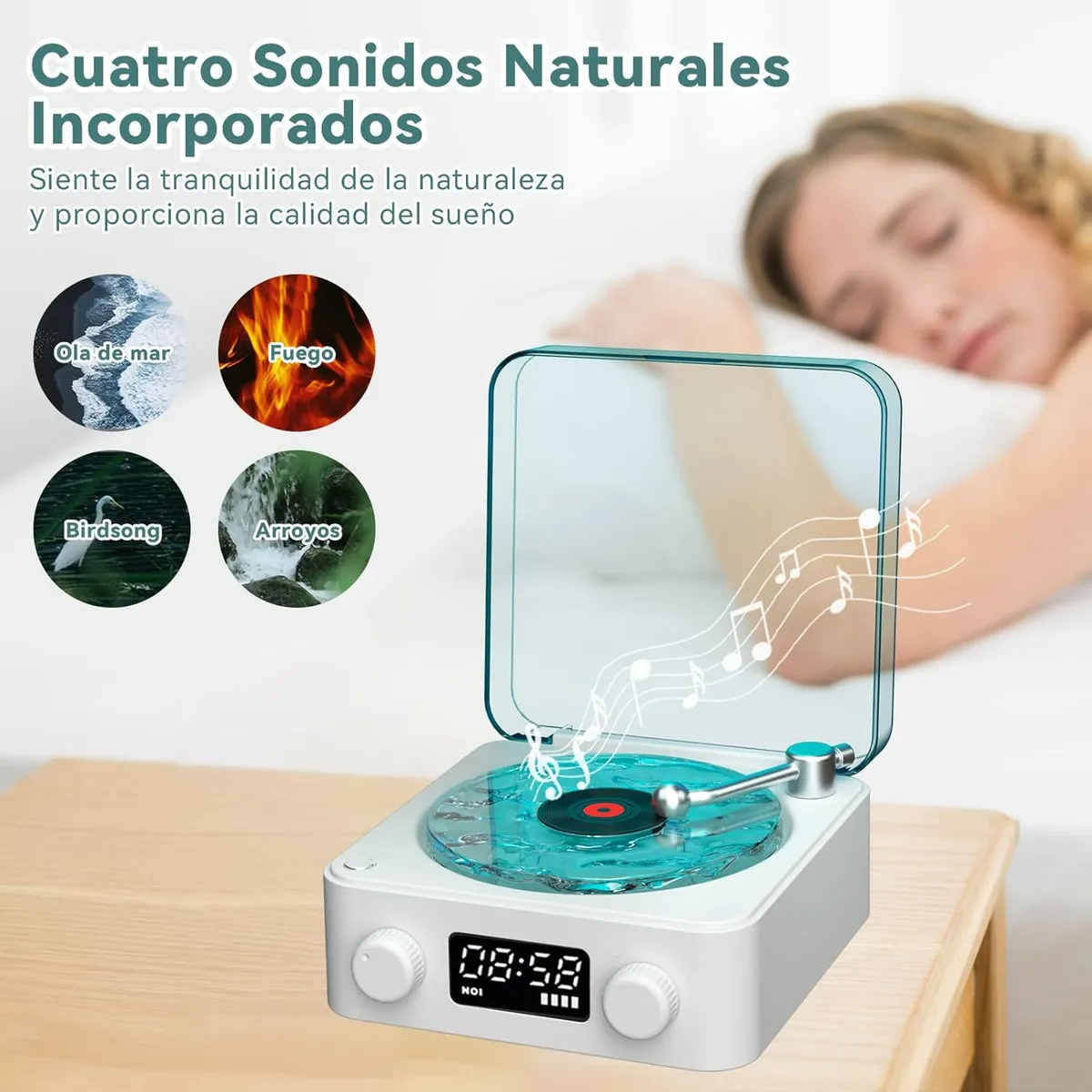 Altavoces Bocinas Bluetooth Discos De Vinilo,con Bocina