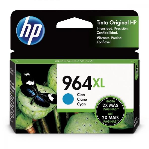 Cartucho HP 964XL Alto Rendimiento Cian Original, 1600 Páginas