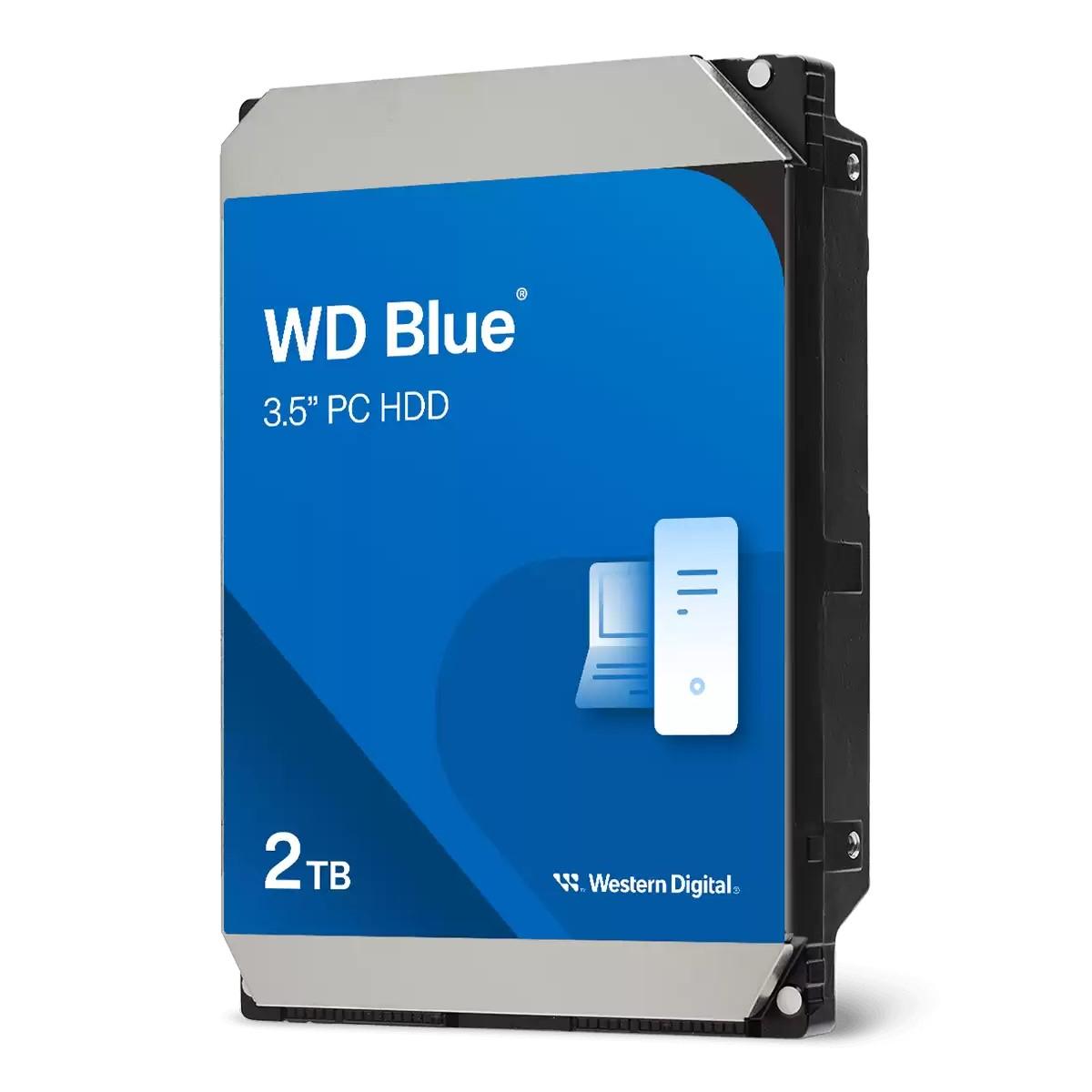 Disco Duro Interno Western Digital WD 2TB 3.5 WD20EZRZ 64MB SATA3 5400RPM Blue Bulk
