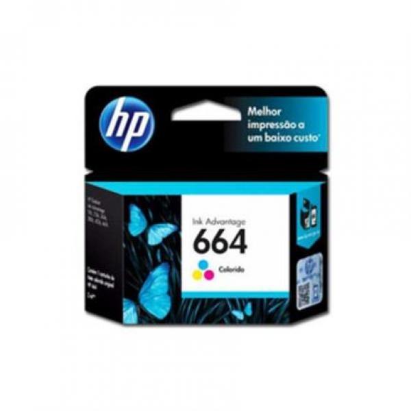 Cartucho HP 664 Tricolor Original, 100 Páginas