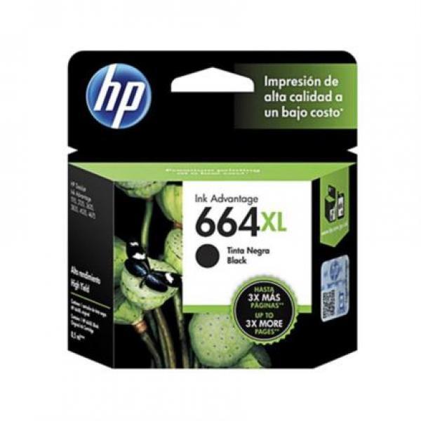 Cartucho HP 664XL Alto Rendimiento Negro Original, 480 Páginas