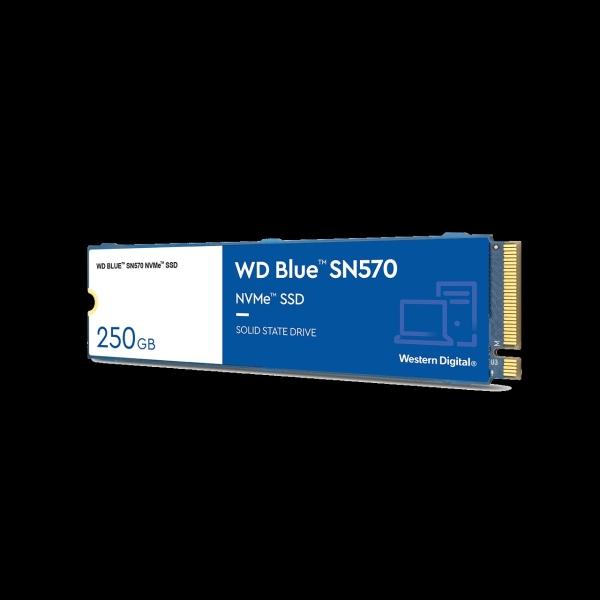 Western Digital UNIDAD SSD M.2 WD 250GB (WDS250G3B0C) BLUE SN570,PCIE 3.0, NVME, 3D NAND, 2280