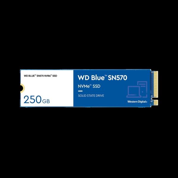 Western Digital UNIDAD SSD M.2 WD 250GB (WDS250G3B0C) BLUE SN570,PCIE 3.0, NVME, 3D NAND, 2280
