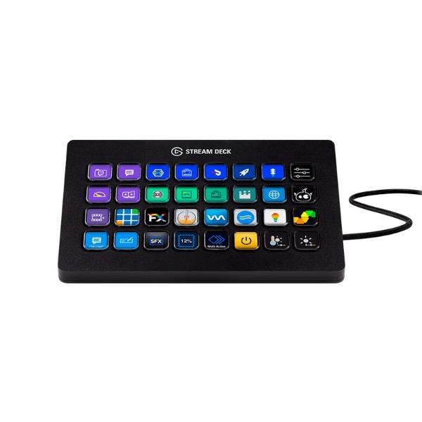 Teclado personalizable Elgato Stream Deck XL 32 Teclas USB Negro