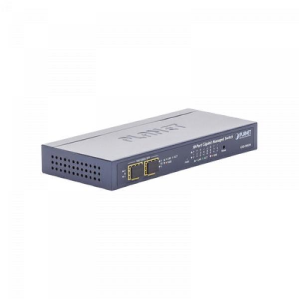Planet Switch Administrable de Escritorio 8 puertos Giga + 2 puertos SFP
