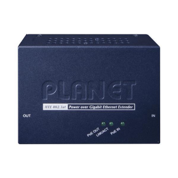 Planet Extensor PoE+ / Hasta 100 m / Entrada PoE+ Gigabit 802.3 at y Salida PoE+ Gigabit 802.3 af / at / Interior 