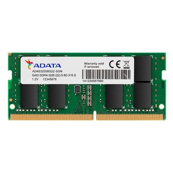 Memoria Ddr4 Adata 8gb 3200mhz Sodimm (ad4s32008g22-sgn)