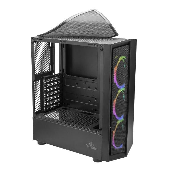 Gabinete Gaming Yeyian YCH-ATAB-01BK ATX Micro-ATX Negro