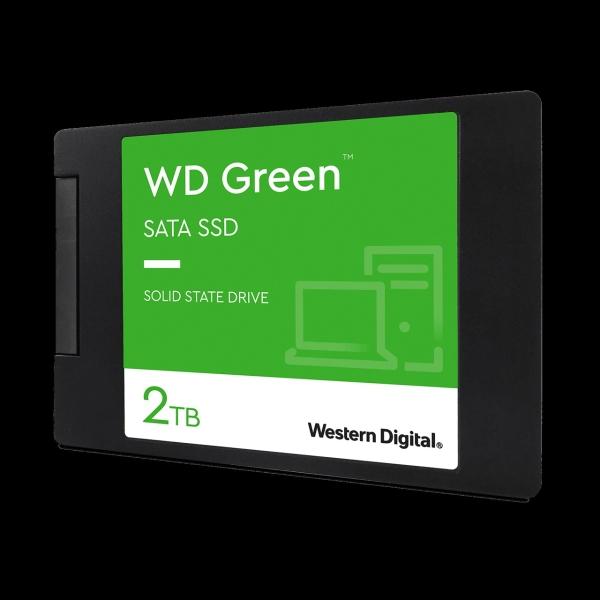 Western Digital UNIDAD SSD 2.5 WD 2TB (WDS200T2G0A) GREEN, SATA3, 7MM, 3D NAND