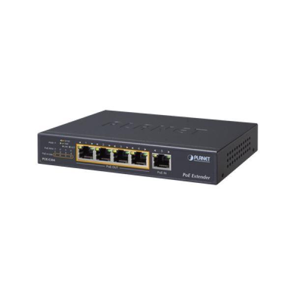 Planet Extensor Ultra PoE de 65 Watts Con 4 Puertos Gigabit de Salida 802.3 af/at
