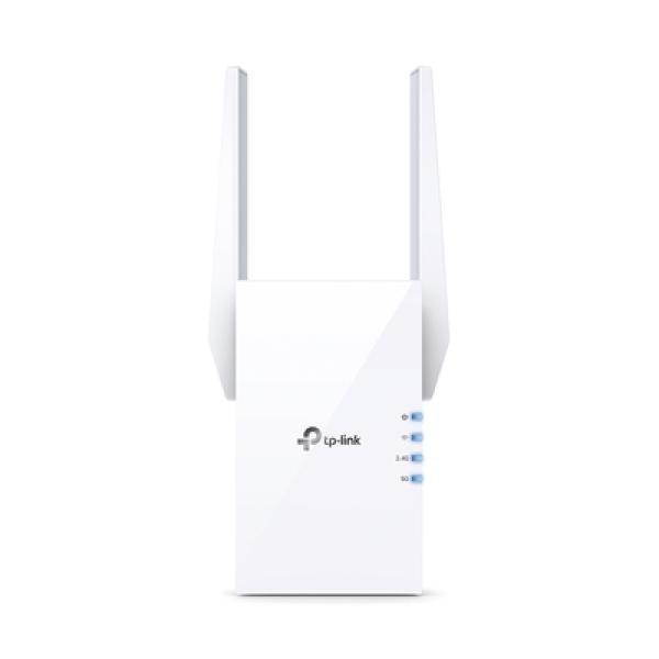 TPLINK Repetidor / Extensor de Cobertura WiFi AX 1500 Mbps, doble banda 2.4 GHz y 5 GHz, con 1 puerto 10/100/1000 Mbps