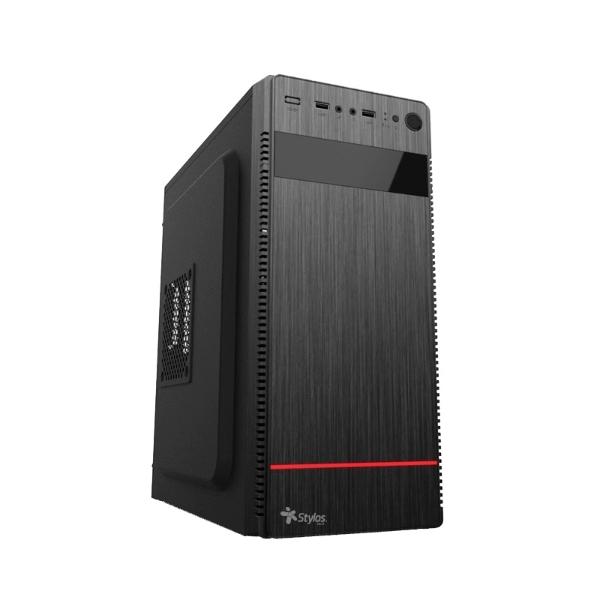 Gabinete Stylos Stpgac4b, Cubo, Atx/micro Atx/mini Itx, Usb 3.0, Con Fuente De 500w, Negro