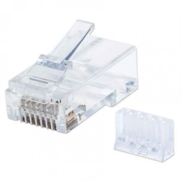 Intellinet PLUG INTELLINET RJ45 CAT 6 UTP MULTIFILAR PRO 90 PZAS 50 MICRAS 790611