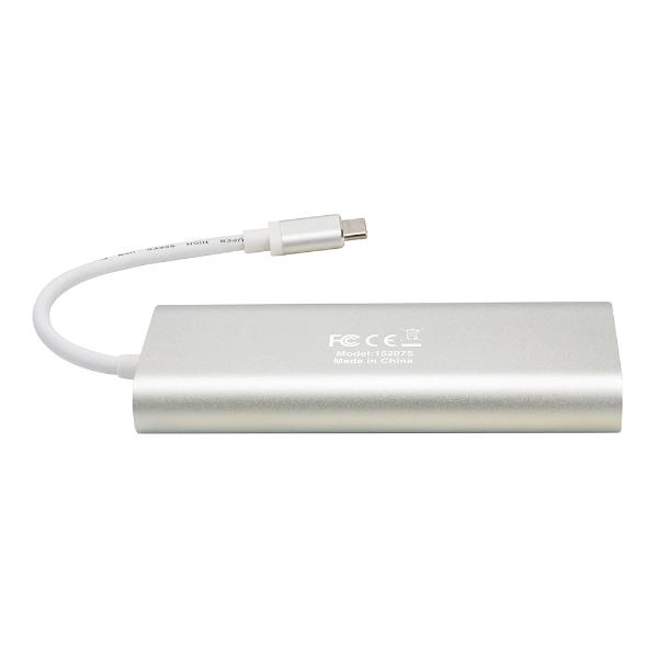 Docking Station multiplicador de puertos USB Tipo-C 6 en 1 Manhattan.