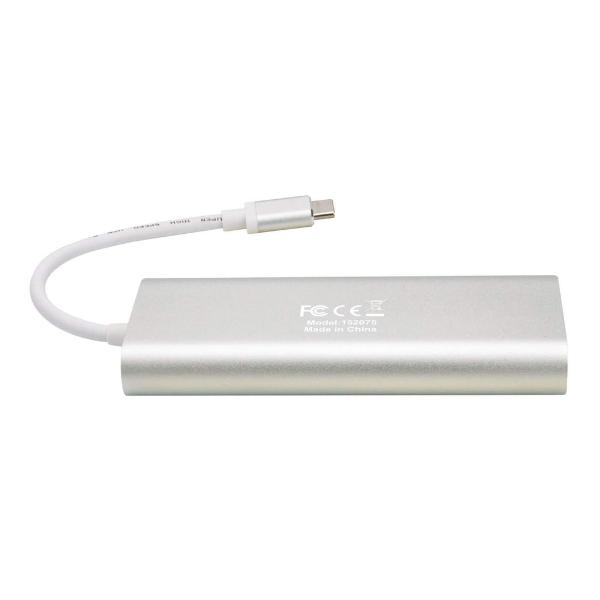 Docking Station multiplicador de puertos USB Tipo-C 6 en 1 Manhattan.