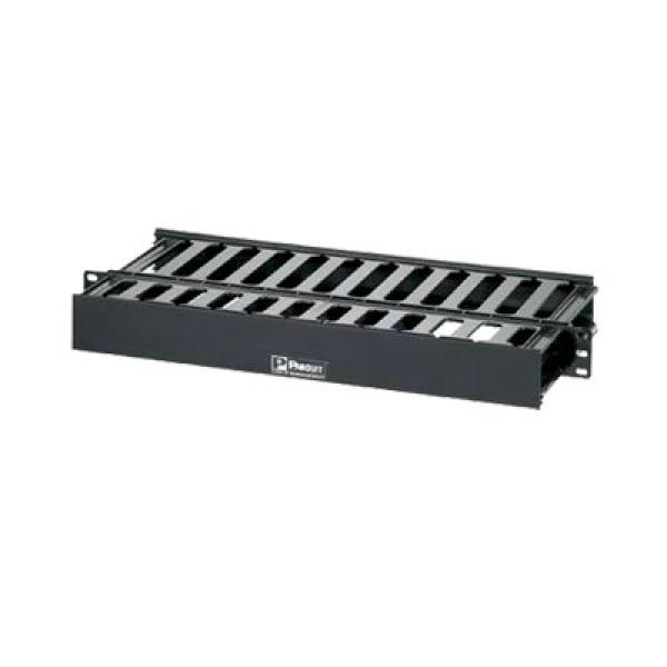 Panduit Organizador de Cables Horizontal PatchLink, Doble (Frontal y Posterior), Para Rack de 19in, 1UR