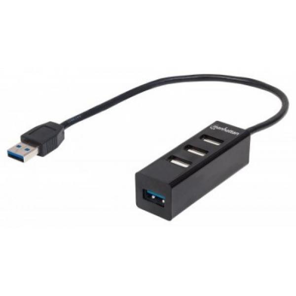 Hub combo USB 3.0 / 2.0 Manhattan Negro.