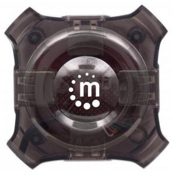 Audífonos USB para videojuegos con luces LED Manhattan.