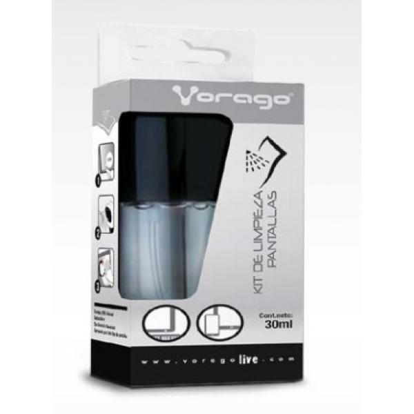 Vorago CLN-300 kit de limpieza para computadora LCD/TFT/Plasma Pulverizador para limpieza de equipos 30 ml