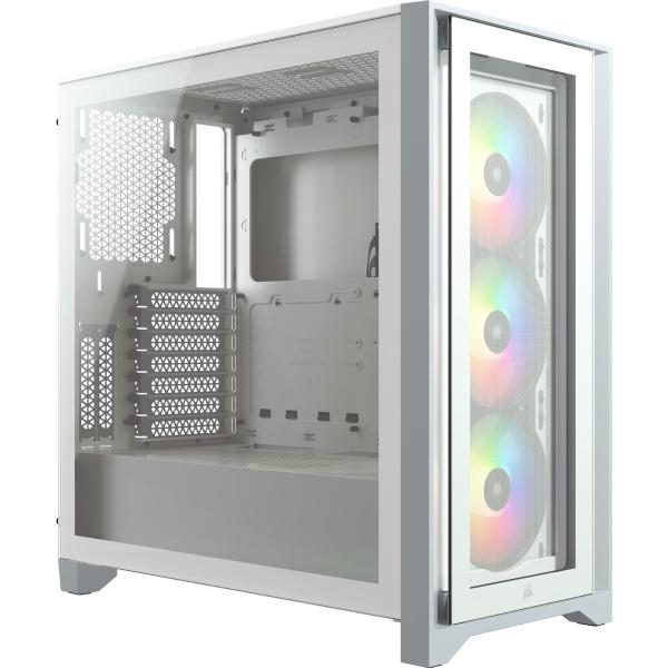 Corsair GABINETE CORSAIR ICUE 4000X RGB WHITE TG ATX CC-9011205-WW