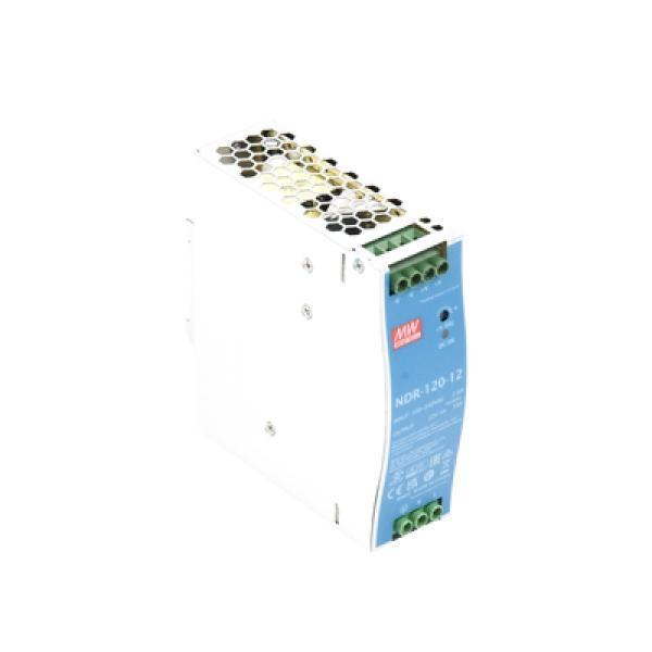 MEANWELL Fuente de poder industrial de 120 W, salida 12 Vcc, entrada 90~264 VCA, para montaje en riel DIN, 