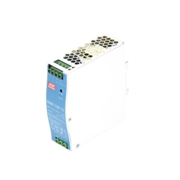MEANWELL Fuente de poder industrial de 120 W, salida 12 Vcc, entrada 90~264 VCA, para montaje en riel DIN, 
