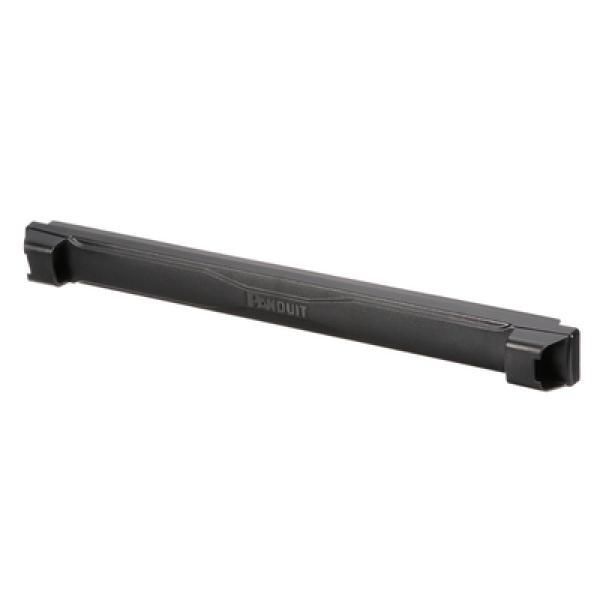Panduit Tapa Ciega Estándar de 19in, Compatible con Racks con Rieles de Orificio Cuadrado, Instalación sin Herramienta, Plano, 1 UR, Color Negro